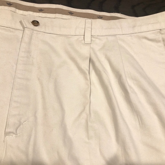 3/$32 DOCKERS Lt Khaki Classic Fit  4 Pocket Casual Dress Pants Big/Tall 52/32 - Picture 6 of 12
